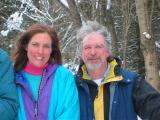 Pam & Bob cross country skiing